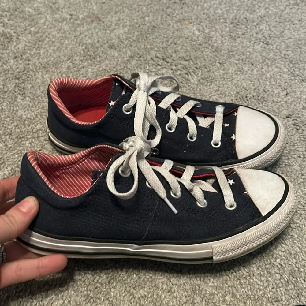 Converse Navy/Red Chuck Taylor Shoes American red white blue stars / stripes‎ Y3